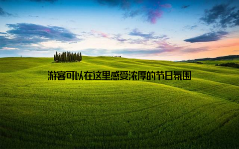 游客可以在这里感受浓厚的节日氛围