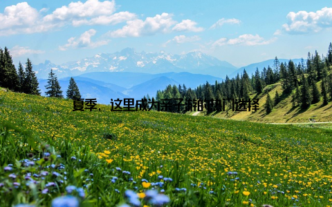 夏季, 这里成为亲子游的热门选择