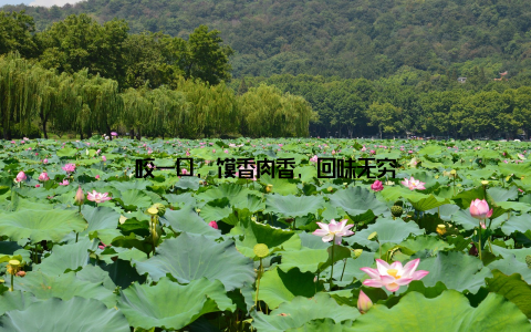 咬一口, 馍香肉香, 回味无穷