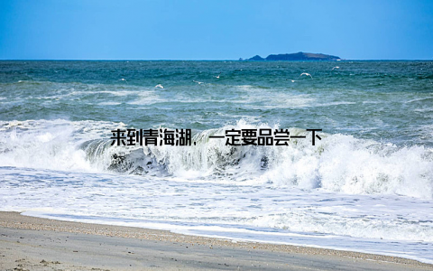 来到青海湖, 一定要品尝一下