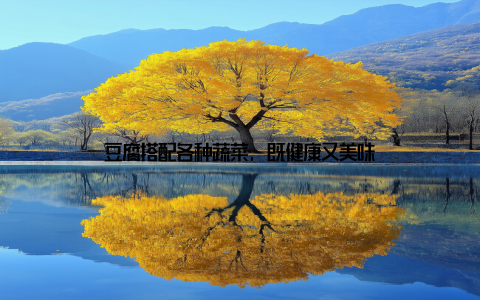 豆腐搭配各种蔬菜, 既健康又美味